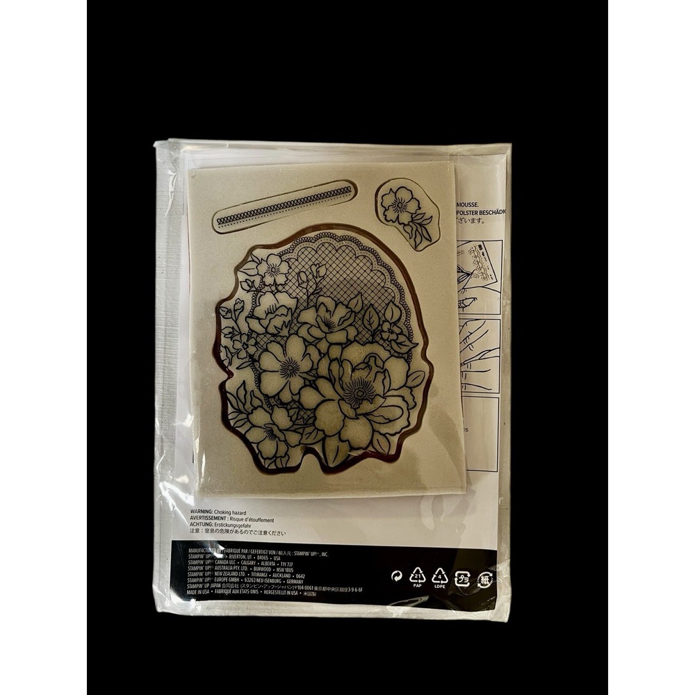 Stampin Up! Lovely Lattice Rubber Stamp Set‎ Unmounted New!